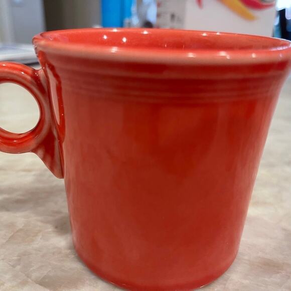 Fiesta coffee mug Persimmon orange set of two - Picture 5 of 8